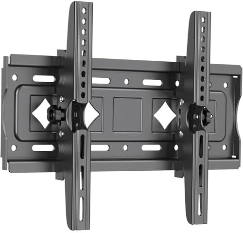 JXMTSPW TV-Wandhalterung, Neigbar, 32-68 Zoll, VESA bis 400 x 400 mm, max. 60 kg, Verstellbar, Wandmontage, Fernseher-Wandhalterung