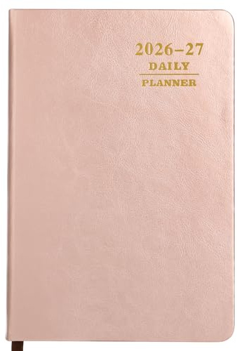 Kesote A5 Academic Diary 2026.7-2027.6, 8.3×5.7 - Rose Gold