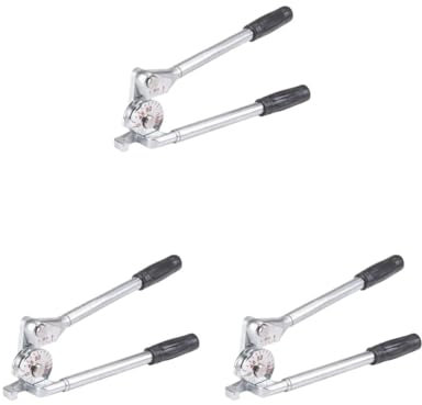 Juego de 3 dobladores manuales de tubos de 6 mm tipo palanca de cobre para fontanería 0-180