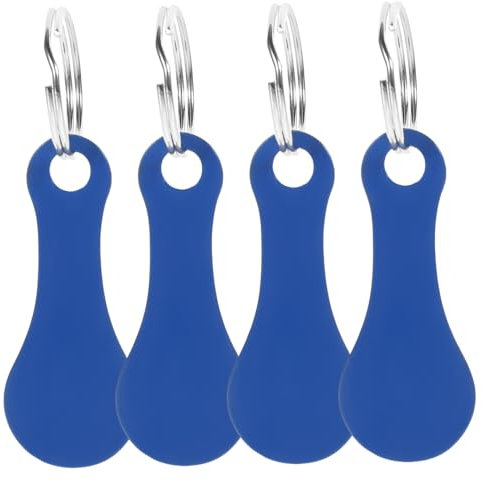 GRIRIW 4 Pezzi Portachiavi Carrello Della Spesa Carrelli Della Spesa Portachiavi Accessorio Ciondolo Carrello Della Spesa Carrello Chip Della Spesa Portachiavi Carrello Della Spesa