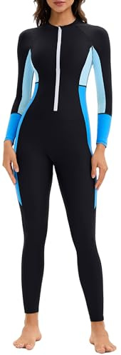 Maillot de bain une pièce à manches longues avec soutien-gorge intégré pour femme Rashguard 50+ UPF 50+