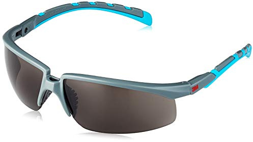 3M 3M-OO-SOLUS2002SG Lunettes de protection pour les yeux et le visage, taille universelle, gris/bleu acier