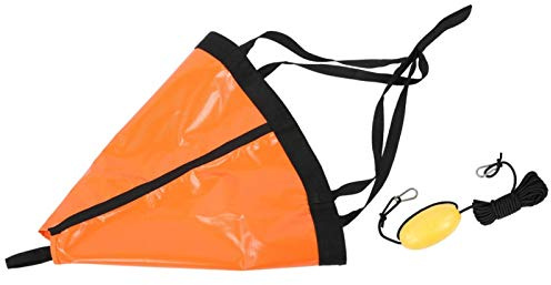 Cosiki Anker Boot, Fischerboot-Anker Für Boote Treibanker Boot Kajak Zubehör Bootsanker 60cm Bootsschwimmer Ankerseil Driftsack zum Bootsangeln Gummi für Yacht, Drift Sack