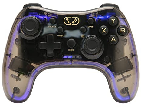 Gamepad Controller Trådlös Spelkontroll, Bluetooth RGB Bakgrundsbelysning Trådlös Gaming Gamepad Joystick, Remote Gamepad Joystick för PC TV för Switch för PS3
