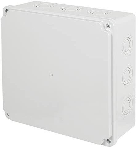 ADELID Abzweigkasten Abzweigdose Installationsgehäuse Aufputz IP65 Spritwasser- & Staubschutz 200x200x80mm Hellgrau RAL7035