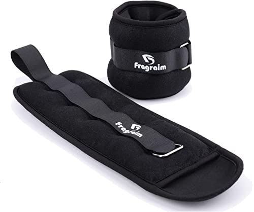 Fragraim Viktmanschetter fot, fotvikter, handledsvikter 1/2/3/4/5/6/10 kg 1 par, vikter för ben, viktmanschetter hand och fotvikter – för fitness, motion, löpning, gymnastik