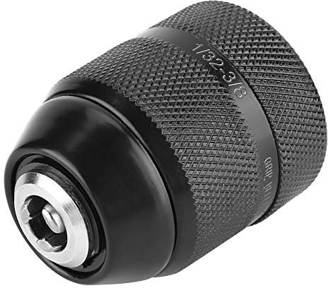 Trapano Autoserrante con Filettatura 3/8 Mandrino, PortabrocasAdattatore per Mandrino Adattatore per Trapano a Percussione in Metallo Elettrico 0,8 Mm‑10 Mm