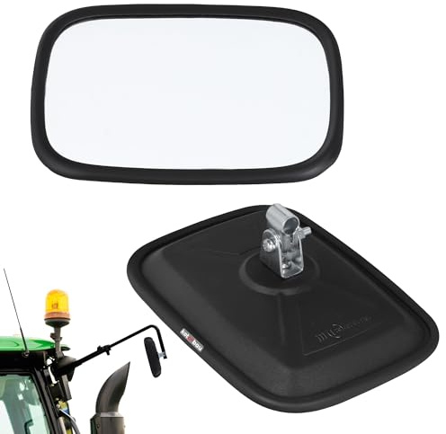 KOTARBAU Trattore Specchietto piccolo universale 18 x 12,5 cm PVC 1 pezzo trattore specchietto retrovisore esterno con supporto