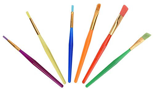 6 uds brocha de repostería, brocha para hornear, brocha para hornear, decoración de galletas de azúcar y Chocolate, juego de pinceles, suministros de decoración de galletas