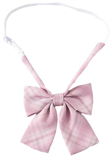 alloneslife Damen-Krawatte, japanisches Karomuster, vorgebundene Krawatte, Studenten, verstellbare Krawatte, Krawatte, Uniform, Fliege, Boxer-Krawatte, See size chart