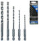 5-teiliges Steinbohrer-Set, Hartmetall-Steinbohrer-Set mit Hartmetallspitze und 1/4-Zoll-Sechskantschaft, 3/4/5/6/8 mm für Beton, Ziegel, Zementwände, Stein, Beton-Hammerbohrer