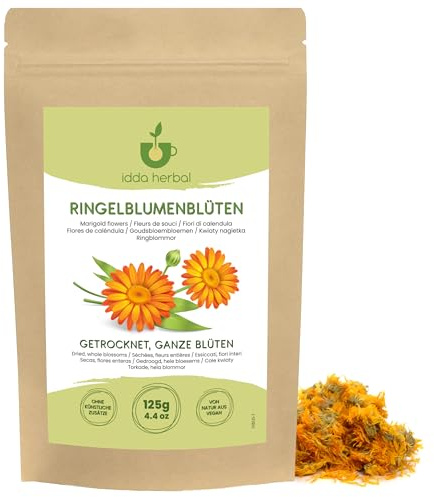 IDDA Herbal Ringblommor Torkad 125g, Ringblomsknoppar, Ringblomma Te, Calendula officinalis