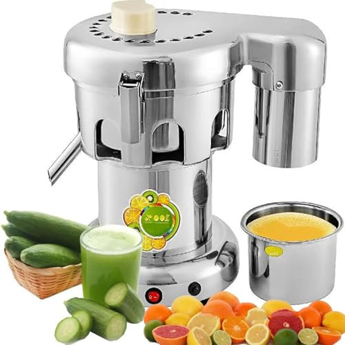 Spremiagrumi commerciale, macchina centrifuga resistente dell'acciaio inossidabile con grande scivolo dell'alimentazione, ideale per bar di succo, ristoranti e ospitalità