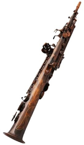 Professionell Saxofon Professionell Röd Antik Altsaxofon I Bb tangent Snidad Klocka Med Fodral