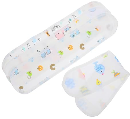 HIAKDOFT Ceinture Abdominale pour Bébé 4 Pièces Motif Animaux Doux et Respirant Sangles Réglables Protection Nombril le Froid pour -né Usage Quotidien Confort