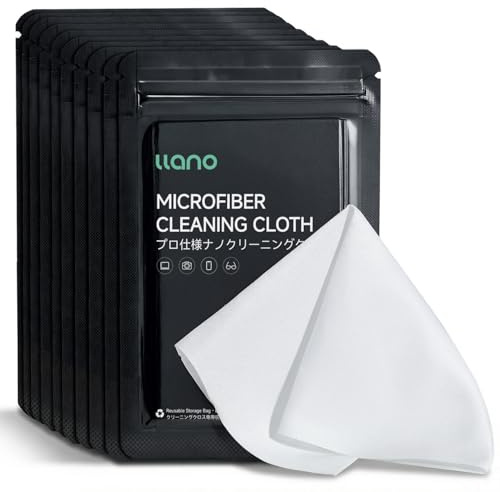 llano Lens Cleaning Cloth, Screen Cleaning Cloth 5 Pack (23cm x 23cm)