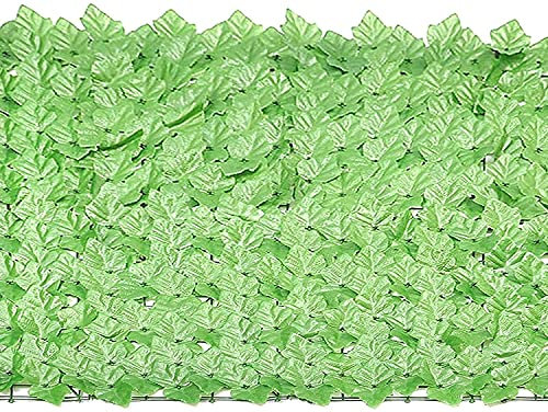 EIIDJFF Siepe Artificiale Ornamentale Sfondo di muro di piante finte per esterni, verde, edera, edera, recinzione per la privacy, per la decorazione di nozze del cortile del giardino di casa