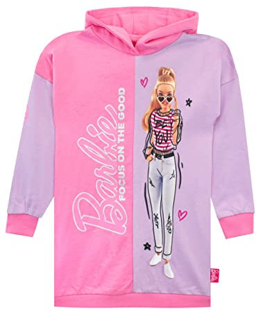 Barbie Vestito con Cappuccio per Ragazze Multicolore 6-7 Anni