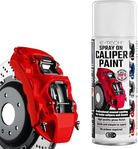 E-TECH Spray-On Brake Caliper Paint - Heat rated to 250°C (red)