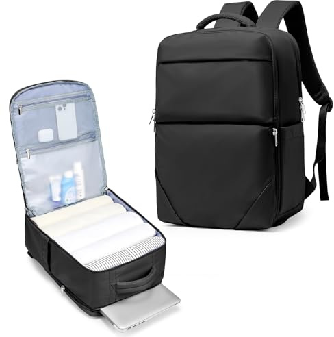 suradar Zaino Ryanair 40x20x25 da Viaggio Aereo Bagaglio a Mano 40x20x25 per Ryanair 20L Piccolo Borsa da Cabina per Voli Borsa Viaggio Aereo Zaini 14 Pollici Zaino Porta PC Nero