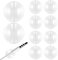 Lot de 10 supports de câble pour bureau, organiseur de cordons Znben, gestion adhésive, clips de câble de charge pour téléphone, table de chevet, voiture, maison (blanc)
