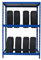 Callidus Baumarkt Reifenregal | ✓ 179 x 130 x 50 cm | blau ✓ 8-12 Reifen I Reifenständer Metallregal Garagenregal Kellerregal
