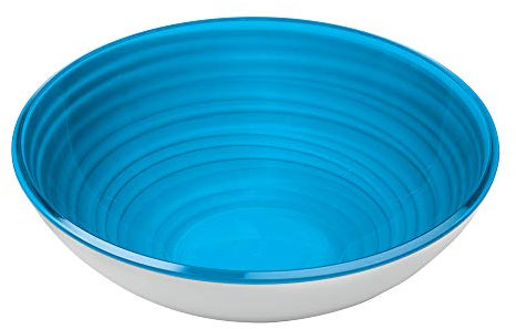 Guzzini - Twist, Contenitore in Materiale Riciclato L - Blu, Ø 27,5 X h8,7 cm | 2770 cc - 18162848