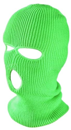 TopTie Pasamontañas 3 Agujeros Balaclava para Esquí, Moto y Ciclismo | Tejido Elástico y Transpirable, Protección Contra Viento y Frío, Cobertura Facial Completa, Unisex, Máscara Térmica