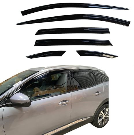 AUTO CLOVER Wind Deflectors Set for Peugeot 3008 2016-2024 (6 pieces)