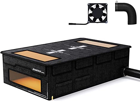 ATOMSTACK Maker FB2 Plus skyddsbox 1170x730x310mm för lasergravyrmaskin, förlängningsskyddslåda dammsäkert lock, fullt ögonskydd, brandsäker, snabb montering, med rökvricka