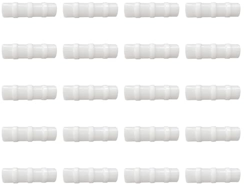 FDXGYH 20 abrazaderas de película de invernadero, ABS a presión, clip de tubo de jardín, edificios, clip de tubo para tubo de PVC de 1,27 cm (blanco)
