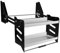 Generisch Nizer Küchenschrank-Regale, 2 Etagen, platzsparend, für den Oberschrank, Traglast: 30 kg, 610 x 280 x 530 mm