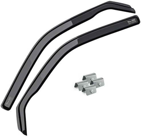 MOTOS Deflecteur vitre voiture pour Dacia DUSTER III depuis 2024 Déflecteurs d'air élégants avec installation facile, Réduction du bruit et des turbulences, Déflecteurs de fenêtre latérale robustes et