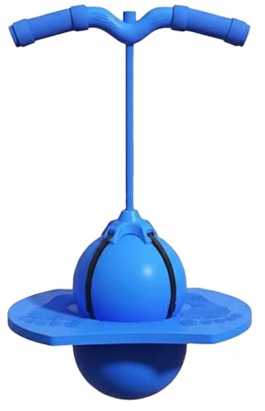 Wezalget Palla da Salto per Bambini, Giocattolo per Salto in Alto con Pompa e Maniglia, per Adulti Bambini Ragazzi Ragazze Equilibrio Esercizi di Allenamento Giochi all'aperto al Coperto