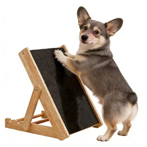 Tavola da grattare per cani – Tampone di carta vetrata regolabile | Raschiatore per cani, per casa, soggiorno, cucina, appartamento, angolo, giochi e da solo