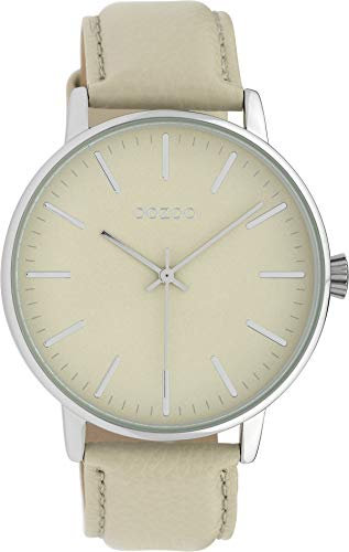 Oozoo Damenuhr mit Lederband 42 MM Beige/Beige C10041