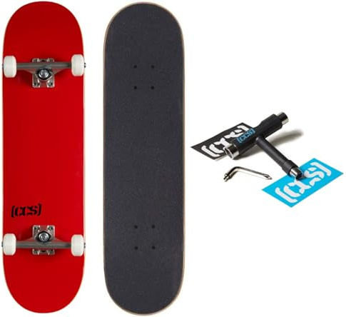 [CCS] Logo Skateboard Complete Red 7.00