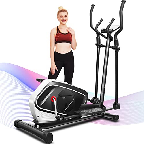 Profun Elektrisches Schwungrad 16 kg / 16 Widerstandsstufen / 13 Trainingsprogramm, Ellipsentrainer für die ganze Familie, maximale Belastung 390 LBS