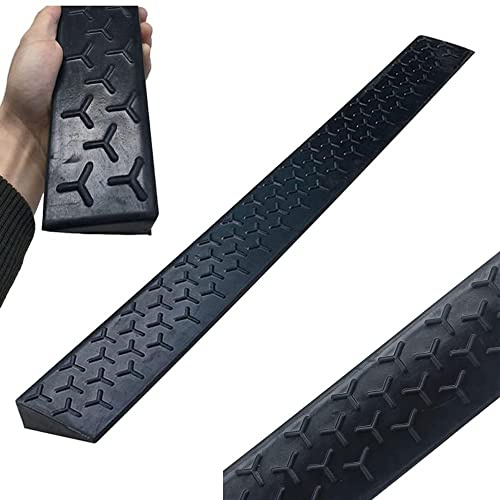 TOCTUS Rampe D'Accès, Rampes De Trottoir en Caoutchouc, 1-10 Cm De Hauteur, Rampe Seuil Porte Garage Rampe De Voiture, pour Fauteuil Roulant Voiture Scooter Vélo Véhicules (Size : 100x8x3cm)