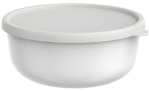 Mepal - Mikrowellengeschirr Lumina - Frischhaltedosen mit Deckel für Kühlschrank, Gefrierschrank, Dampfgarer & Mikrowelle - Mikrowellenschüsseln mit Deckel - Aufbewahrungsbox - 1500 ml - White