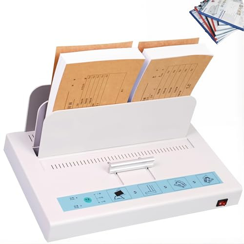Máquina de Encuadernación Térmica, Máquina de Encuadernar con Un Grosor Máximo de Encuadernación de 50 Mm, Kit de Encuadernación Para Libros con 3 Configuraciones de Temperatura Para Informes