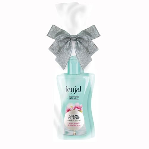 fenjal Kit de soin 400 ml 2 pièces, crème de douche (1 x 200 ml), lait corporel (1 x 200 ml) – Végétalien, avec beurre de karité, peau normale à très sèche – Intensif