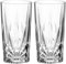 Leonardo Il Mondo Gin Mule Gläser 2er Set - Longdrinkglas mit Facetten-Optik, hochwertig verarbeitet - Inhalt 390 ml - Spülmaschinengeeignet - 2 Gingläser transparent, 077483