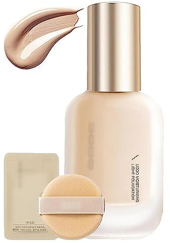 Fondotinta liquido UO-DO,fondotinta leggero idratante, fondotinta opaco a lunga tenuta, idratante impermeabile e leggero a lunga tenuta per tutti i tipi di pelle (C01 Naturale, Controllo dell'olio)