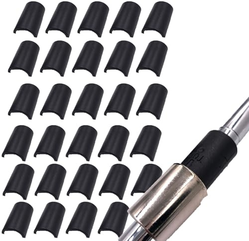 rflaueo 60 pcs 1in Black Plastic Wire Shelf Clips – Easy Locking Shelf Brackets & Supports for Post Shelvings(U114-60)