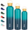 OKKLE Trinkflasche Edelstahl mit Griff Deckel, Auslaufsichere 750ml Thermosflasche, BPA frei Edelstahl Isolierte Trinkflasche Kohlensäure Geeignet, Vakuum Wasserflasche 12 Hrs heiß/24 Hrs kalt