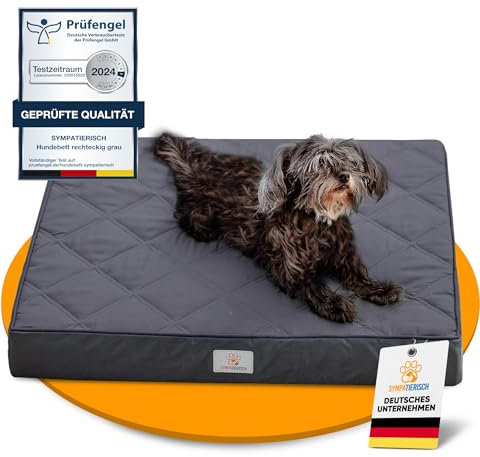 Orthopädisches Hundebett [Wasserdicht] - Die neue Lieblings-Hundematte deiner Fellnase, Rutschfestes Hundekissen, Hundekörbchen, Hundekorb, Bezug waschbar | Kleine bis große Hunde - 70x60x8 cm