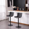 YOUNIKE 2er Set höhenverstellbare Barhocker Moderne Barstühle aus Kunstleder und Metall Hoher Barhocker Maximale Belastbarkeit 136 kg 2/Schwarz