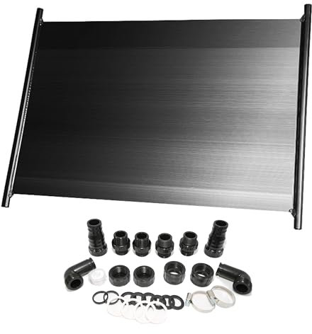 HAF® 2X Solarkollektor 300 x 120 cm ohne 3-Wege Solarweiche | Heizmatte für 40m³ Schwimmbecken bis zu 6°C Wassererwärmung | Solarheizung Pool Heizung beliebig erweiterbar | Qualität: Made in Europe
