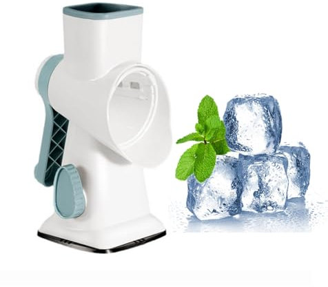 Tritaghiaccio a doppia fila a 45°, universale, per rompere il ghiaccio, tritaghiaccio per cocktail, tritaghiaccio manuale, ideale per casa, feste, bar, ristoranti